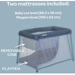 Beaba 芘亞芭 Eazy Sleep 三合一便攜嬰兒玩樂遊戲床